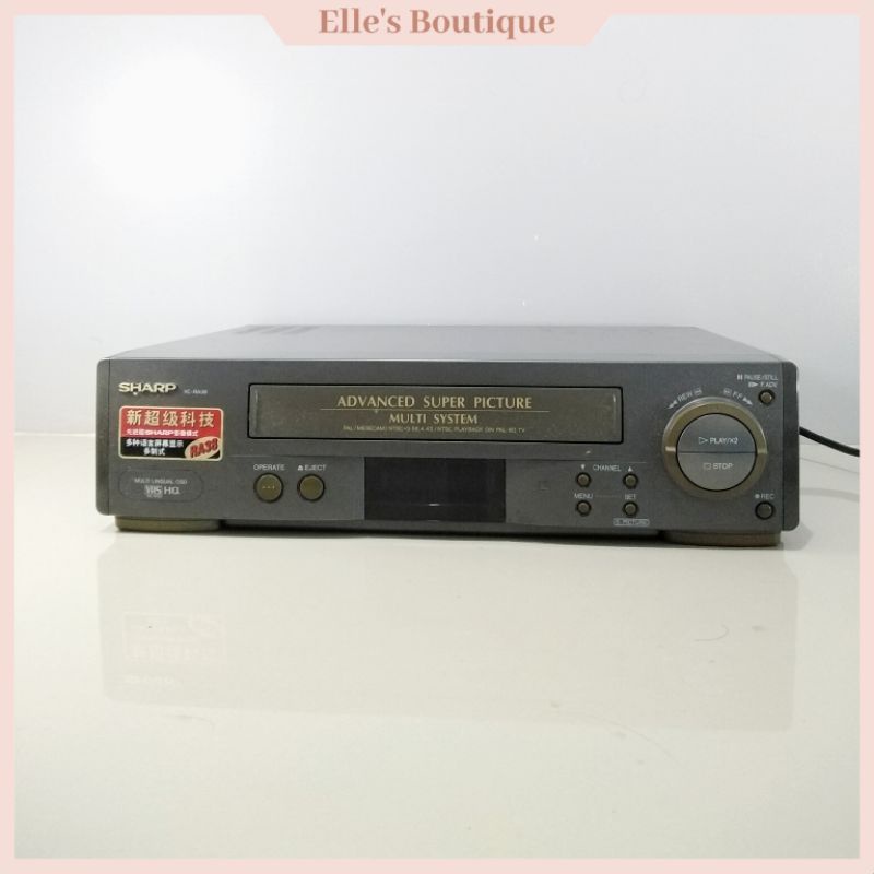 Vintage Sharp VHS Player Advanced Super Picture Multi System High