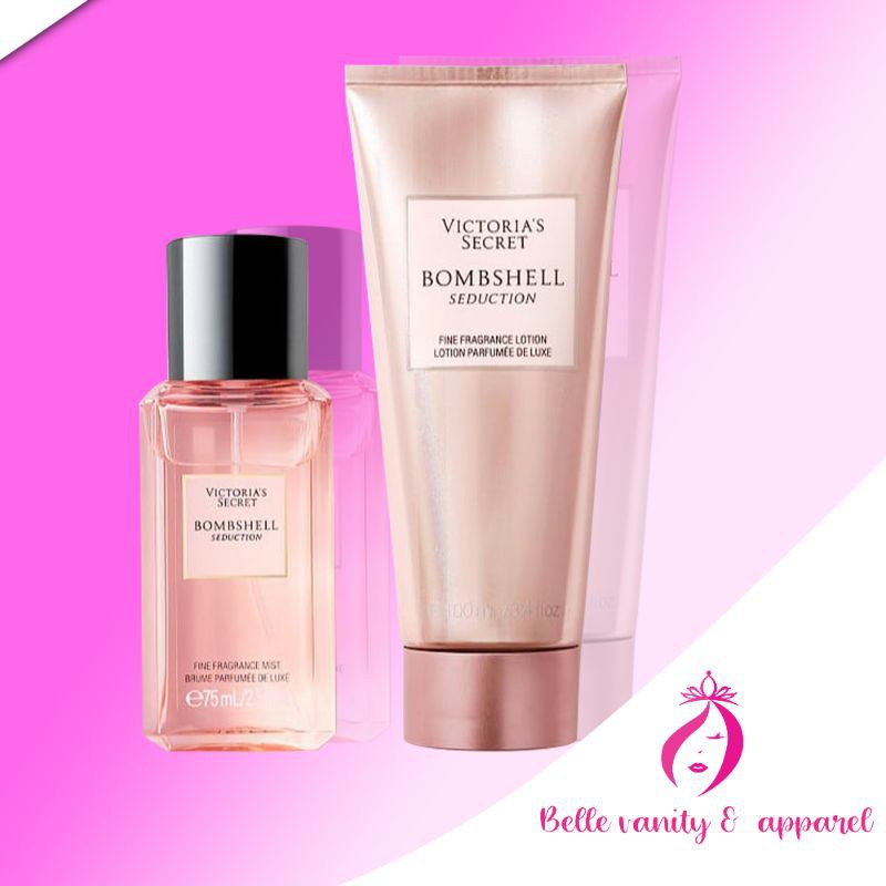 Victoria’s Secret Bombshell Seduction Body Mist & Lotion Set | Shopee ...