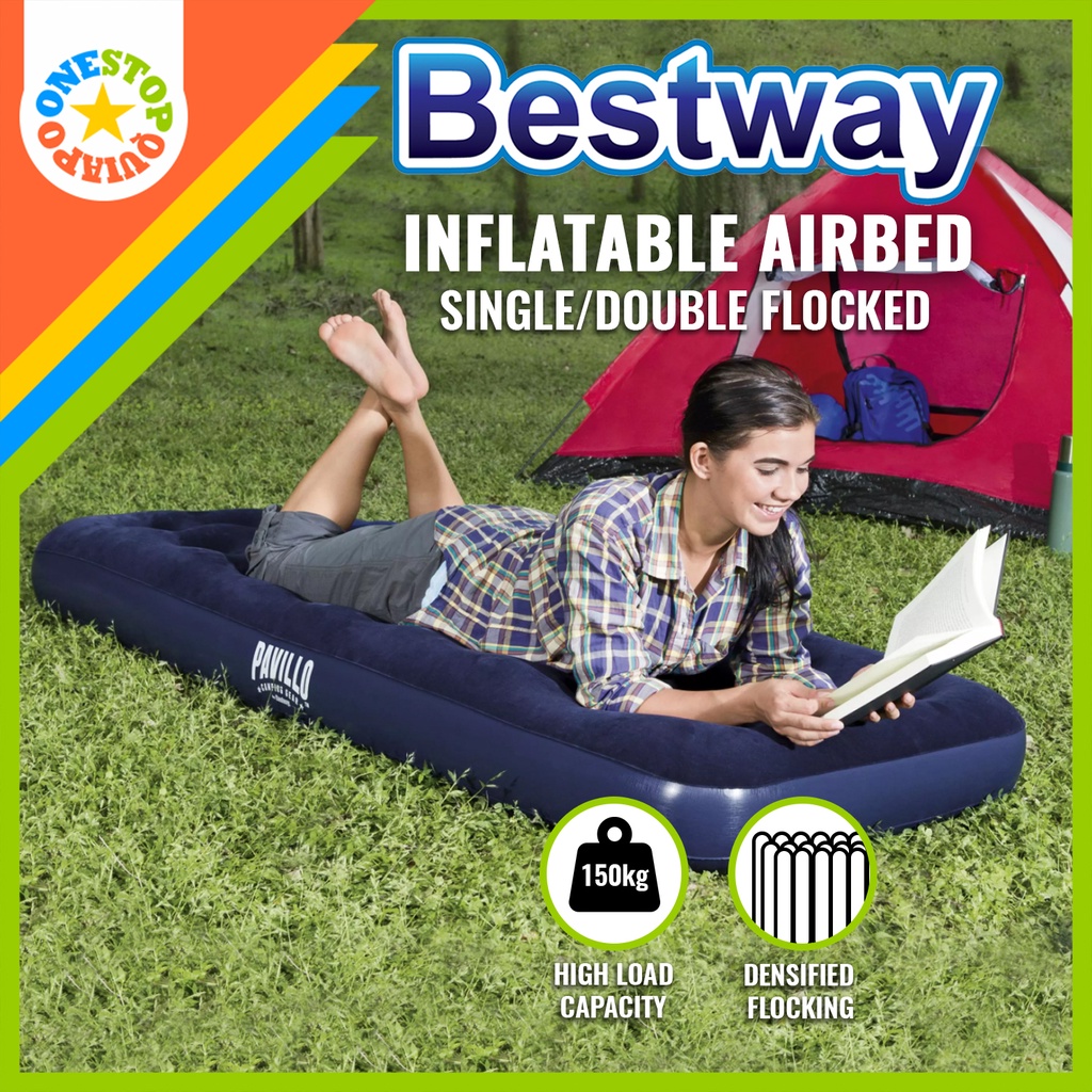 OSQ Bestway Inflatable Air Bed Pavillo Camping Air Mattress Shopee
