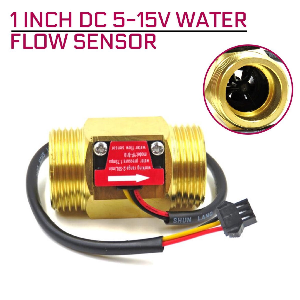 1 Inch Dc 5 15v Water Flow Sensor Hall Sensor Switch Flow Meter Water