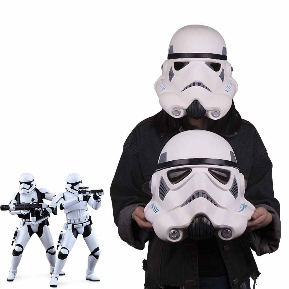 Cosplay Star Wars Mask Stormtrooper Latex Mask Soft Helmet Halloween
