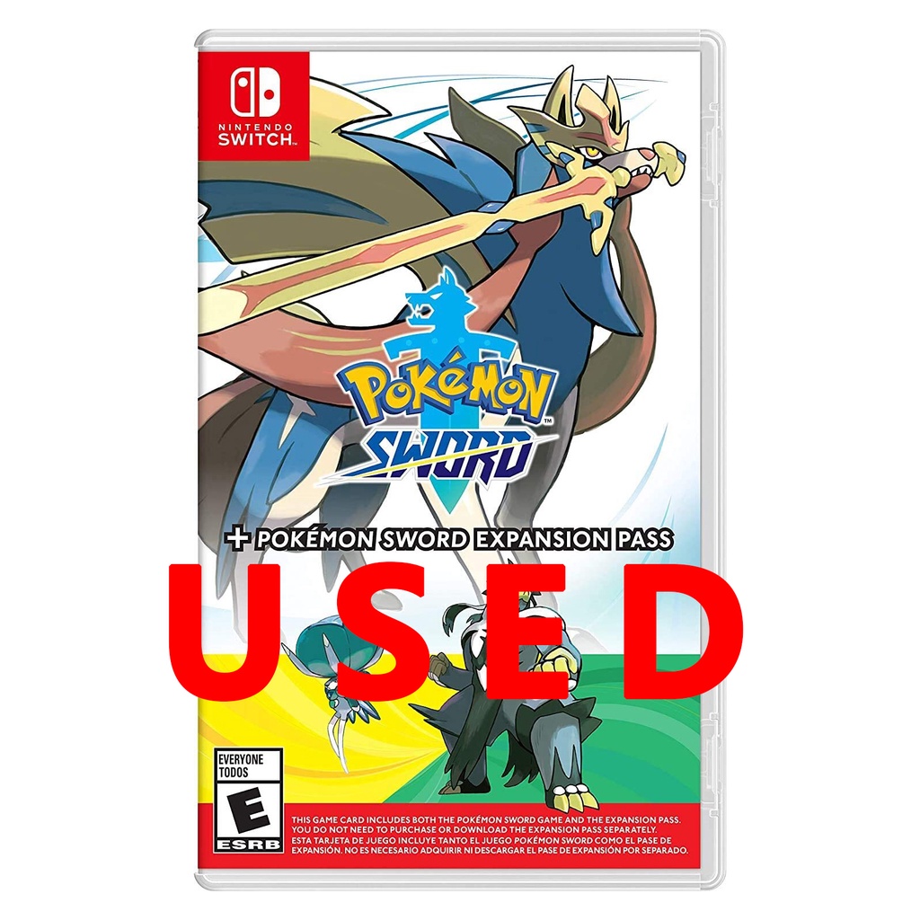 Pokemon Sword With Expansion Pass Nintendo Switch Game Physical