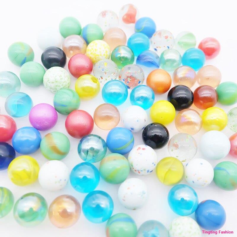 50/100/150/200PCS glass ball 16 mm cream console game pinball machine