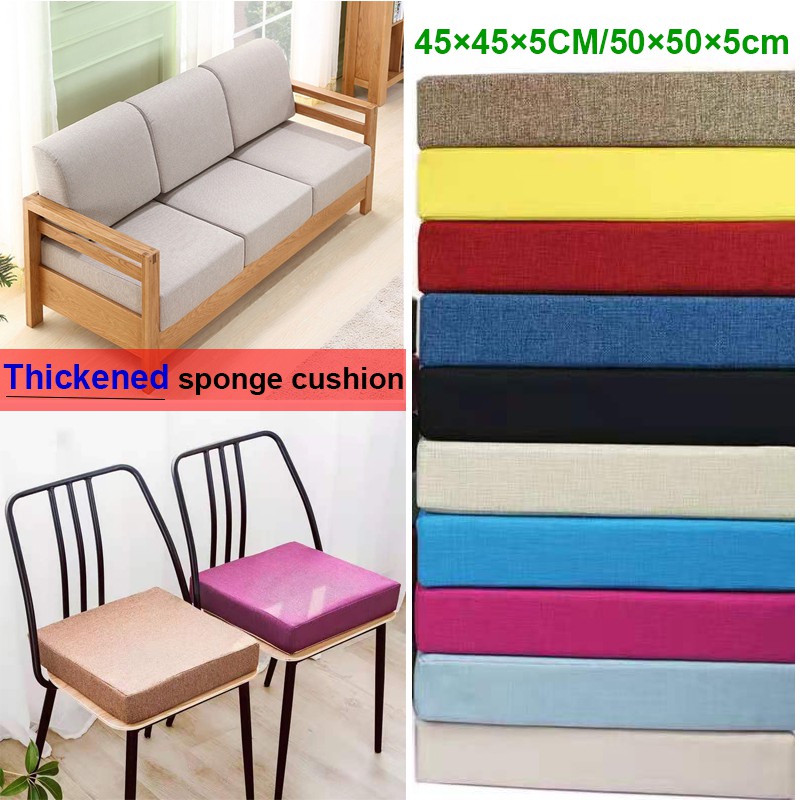 Fine Linen Cushion 35D High Density Foam Sofa Seat Cushion / Chair Seat