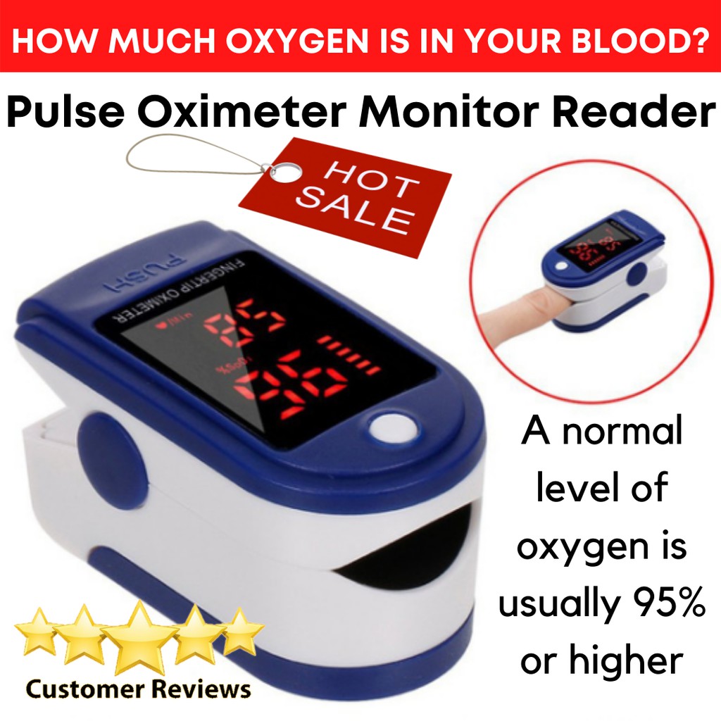 Oxygen Saturation and Pulse Rate Reader Monitor PR SPO02 Reader ...