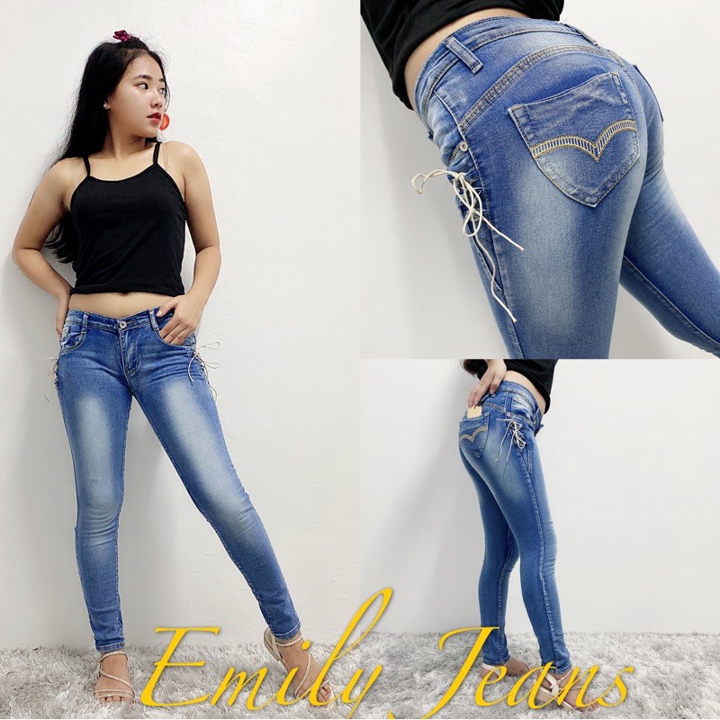 Jeans best sale string pants