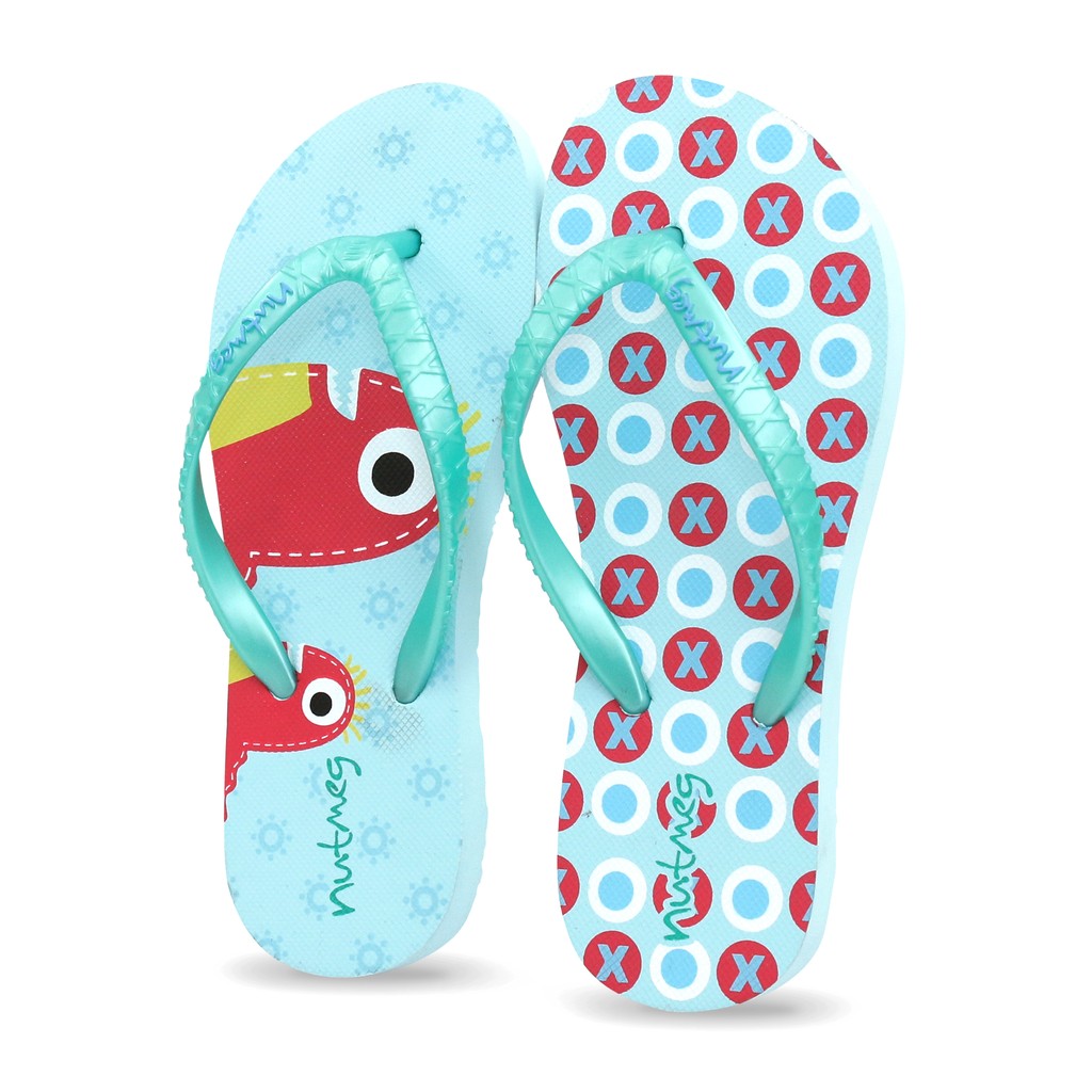 Nutmeg Flip Flops for Kids - Pickle Buddy | Shopee Philippines