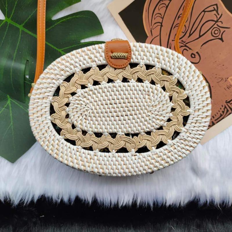 20cm cheap rattan bag