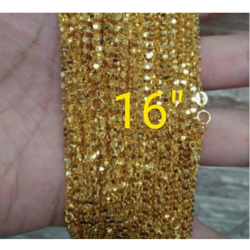 PAWNABLE 18k Saudi gold dancing chain 16" Shopee Philippines
