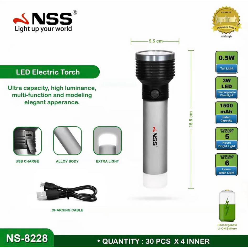 NSS LED Electric Torch | Shopee Philippines