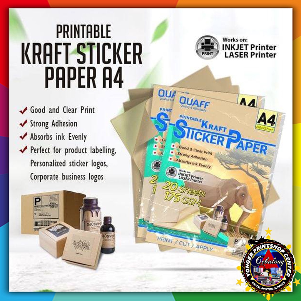 PRINTABLE MATTE STICKER PAPER | Shopee Philippines