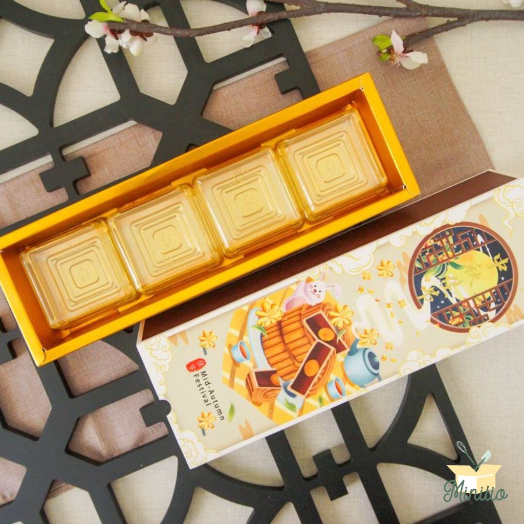 Min 5pc Chinese New Year Cardboard mooncake Box packing Mooncake