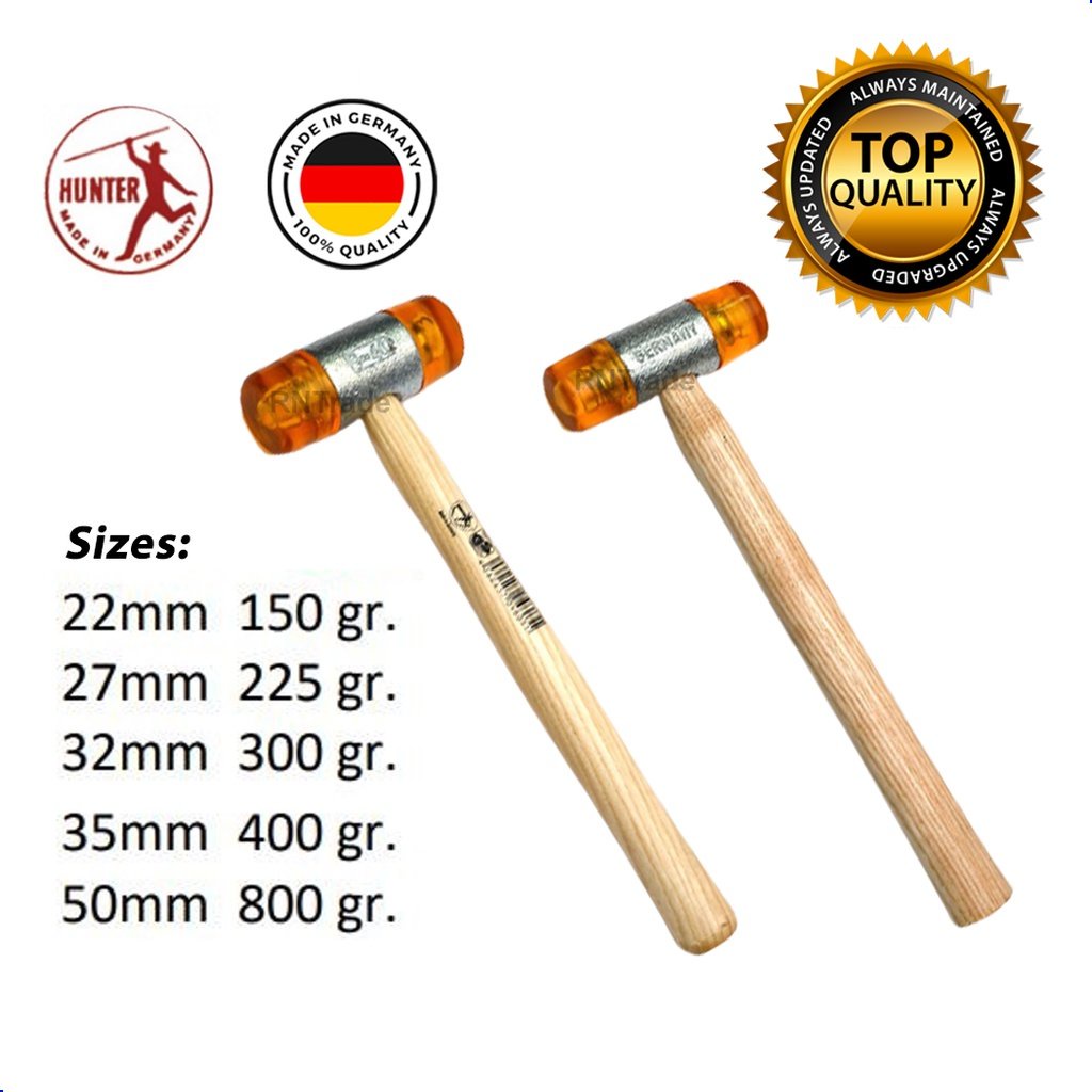 Plastic Hammer Yellow Bumping Plastic Mallet (22mm, 27mm, 32mm, 35mm