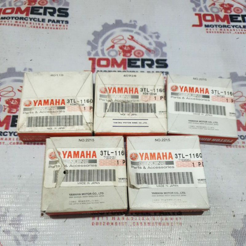 DT125 NEW DISC PISTON RING 3TL-116 GENUINE ( mel ) CENTER LOCK | Shopee ...