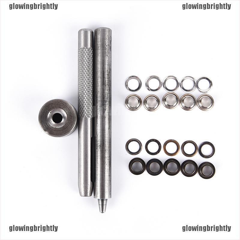 1pc eyelet tool set grommet kit +100 eyelets for diy kydex sheath
