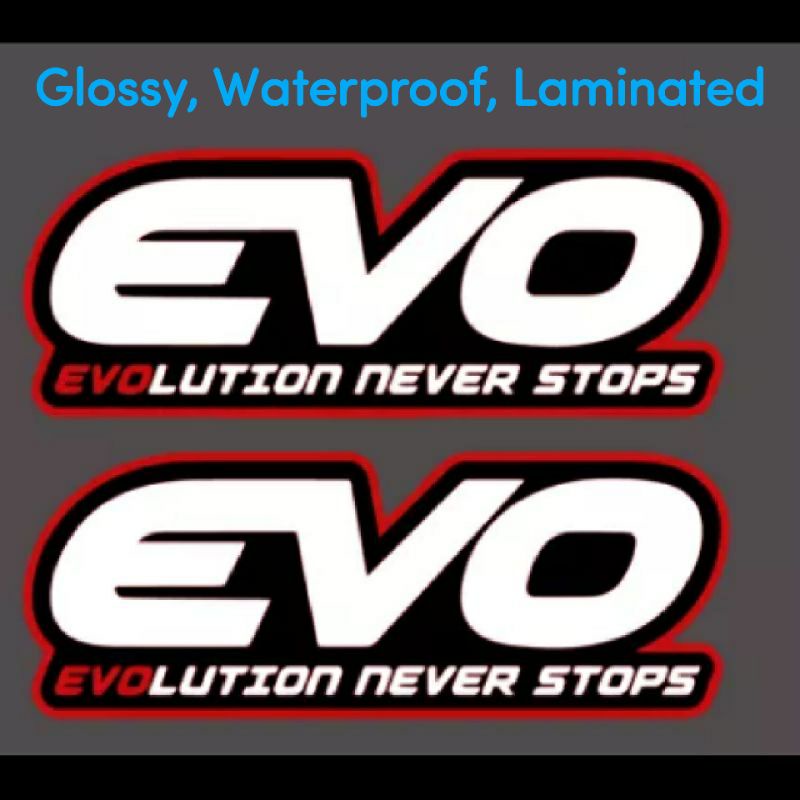 EVO helmet stickers. 1set / 2pcs Shopee Philippines