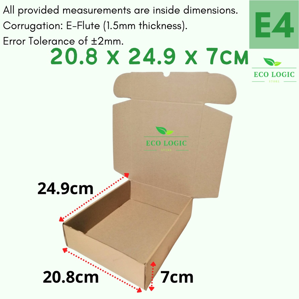 10pcs Mailer Boxes (E0E24) Mailer boxes Corrugated Packaging Box