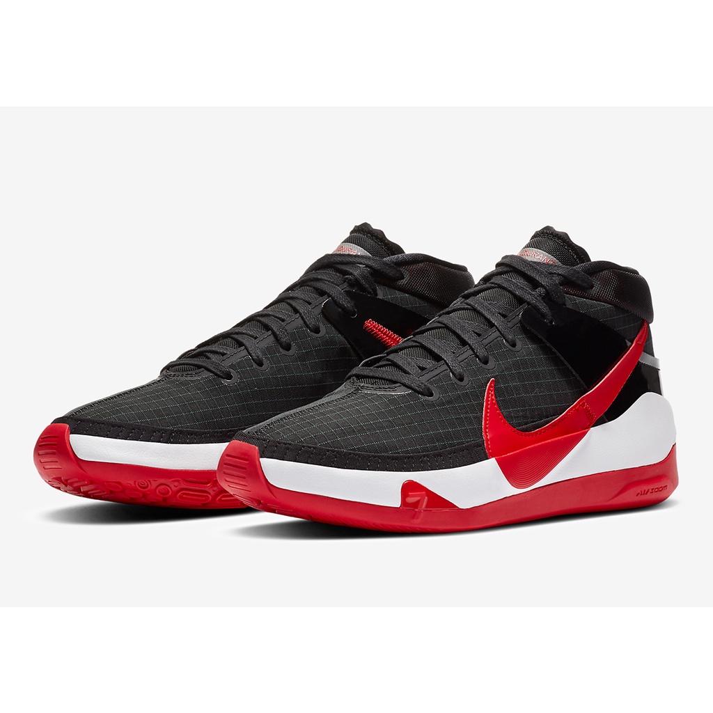 Red and black kd 2024 shoes