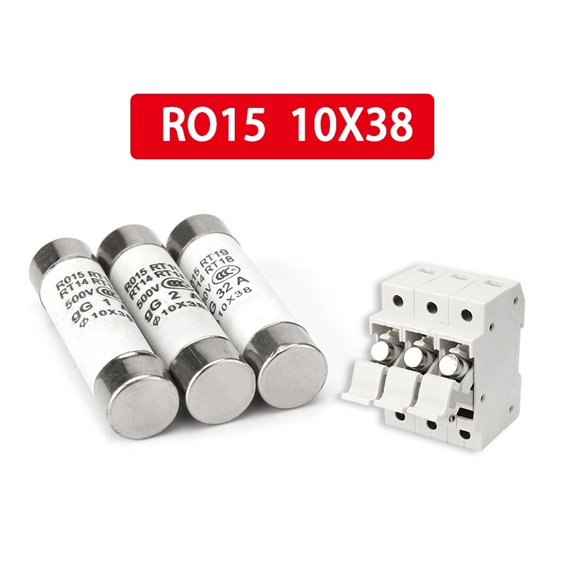 40Pcs 10*38 Fast blow Ceramic Fuse 10x38mm Fuse 500V 1A 2A 3A 4A 5A 6A ...