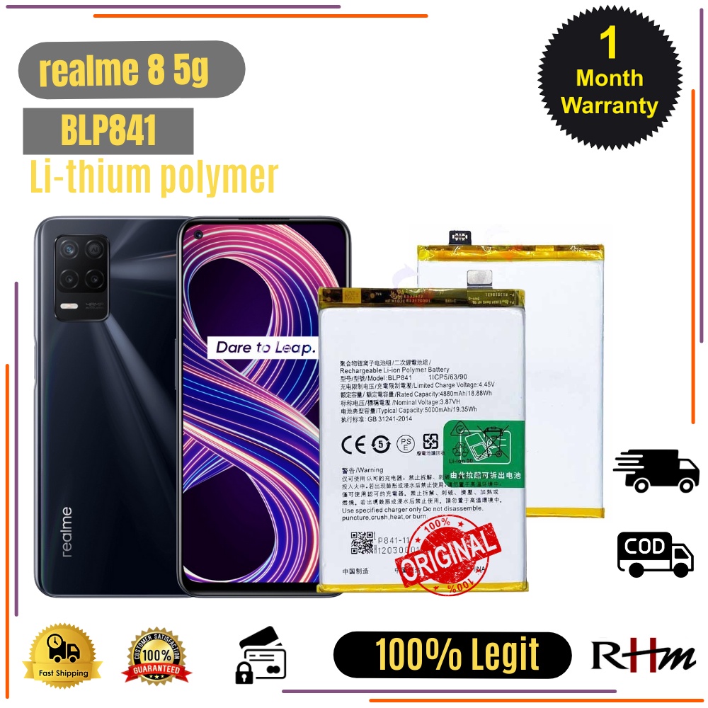 Real me 8 5G Battery, Model: BLP803 | Shopee Philippines