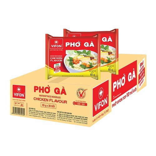 Phở Ga Chicken Vifon Instant Rice Noodles Mì ăn Liền Shopee