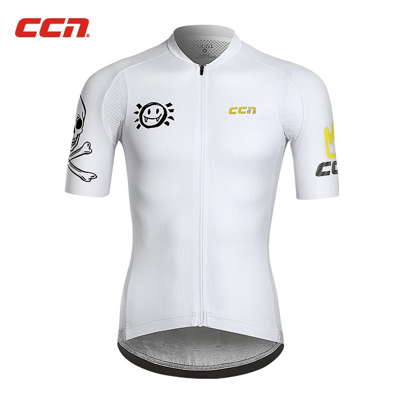 CCN Powerband Men s Summer Cycling Jersey Pineapple Fabric Bike Clothing Breathable and Quick drying Race Cut 3 Pockets Full Zip Shopee Philippines