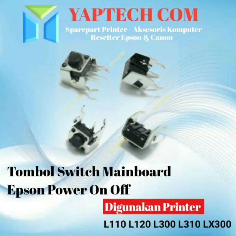 TOMBOL Epson L100 L110 L120 L300 L310 LX300 On Off Button Original ...