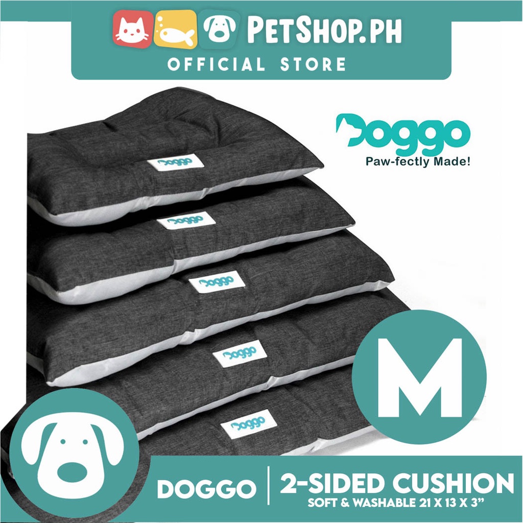 Doggo 2-Sided Cushion Bed (Medium) Dog Bed Sleeping Calming Bed ...