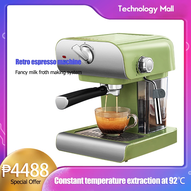 CODCoffee Machine SemiAutomatic Coffee Machine Espresso Machine Small