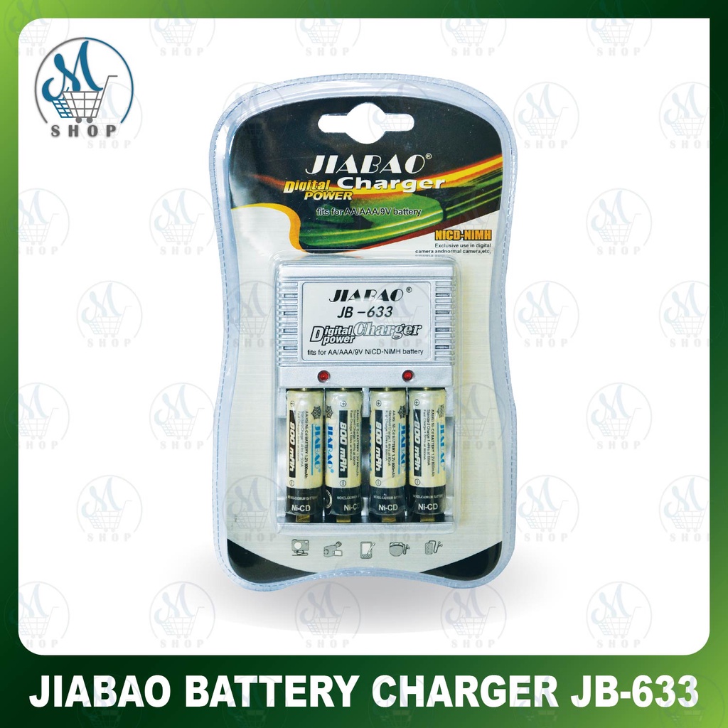 JIABAO BATTERY CHARGER JB633 WITH 4PCS AA BATTERY Shopee Philippines