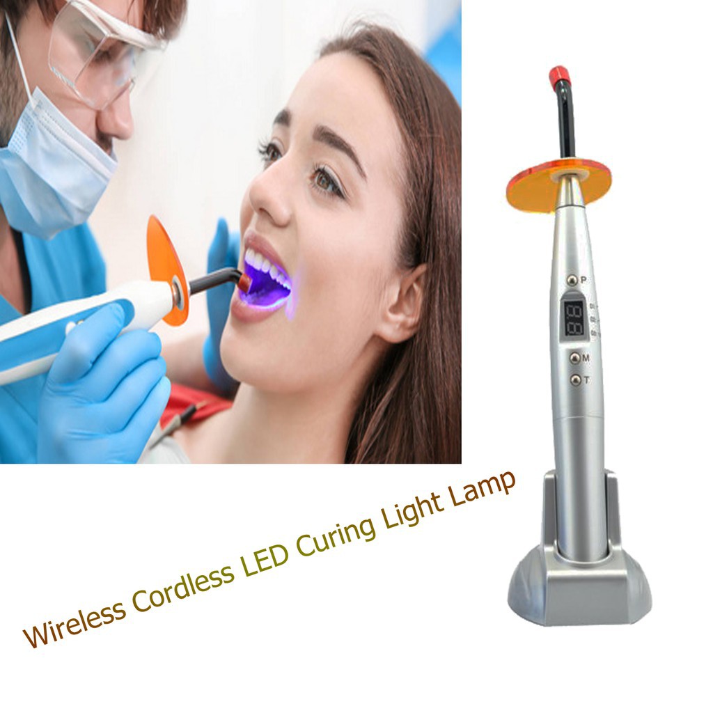 Dental 5W Wireless Cordless LED Curing Light Lamp 1500mw | Shopee ...