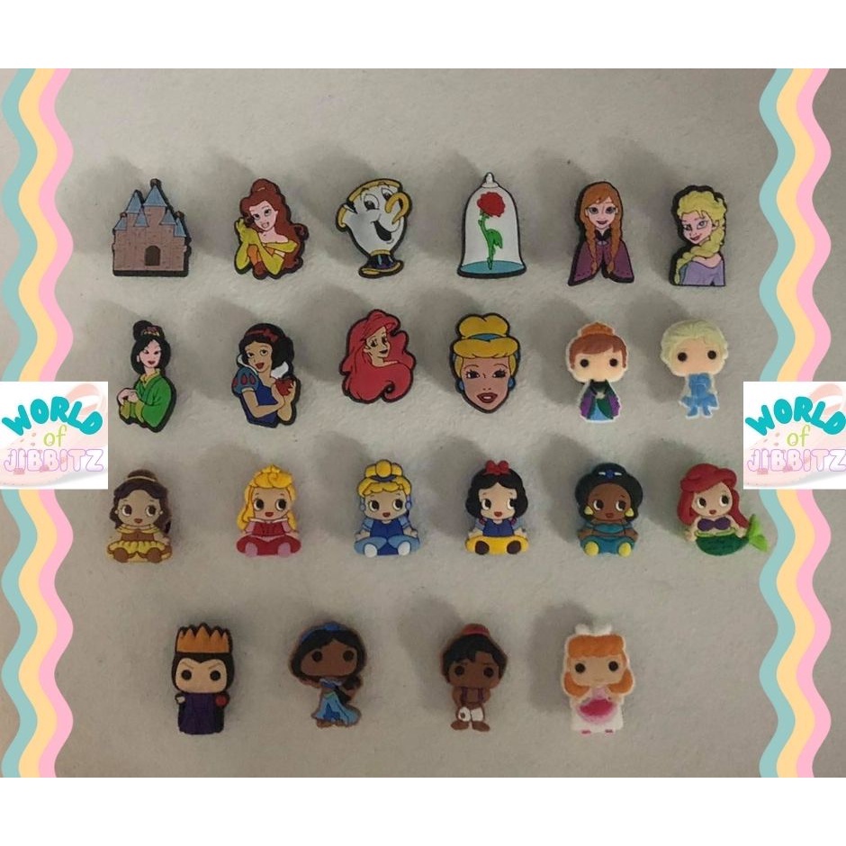 DISNEY PRINCESS Crocs Jibbitz Shopee Philippines