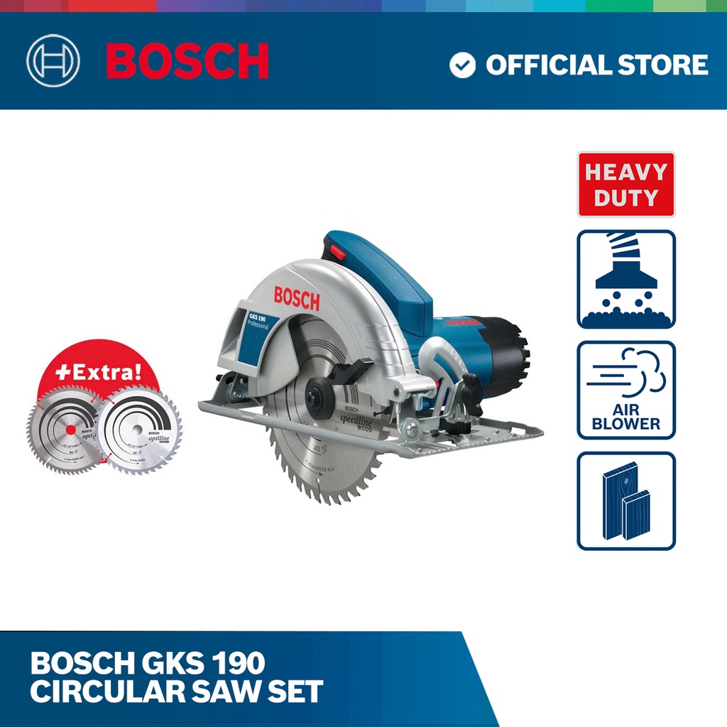 Bosch GKS 190 Circular Saw Set Power Tool/Home Improvement Shopee