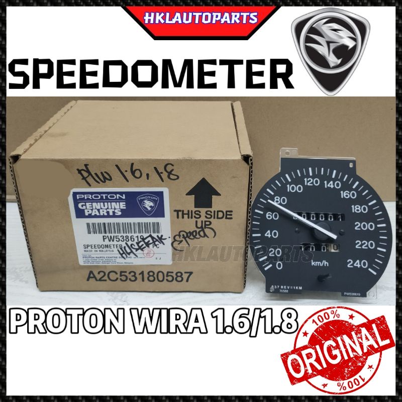 ORIGINAL PROTON WIRA 1.6/1.8 SPEEDOMETER (240KM/H) (BLACK) | Shopee ...