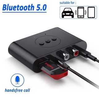 DC 5V Bluetooth 5.0 Audio Receiver Wireless Adapter Type-C AUX RCA TF Card  3.5mm Jack for Car Subwoofer Speaker Headphone