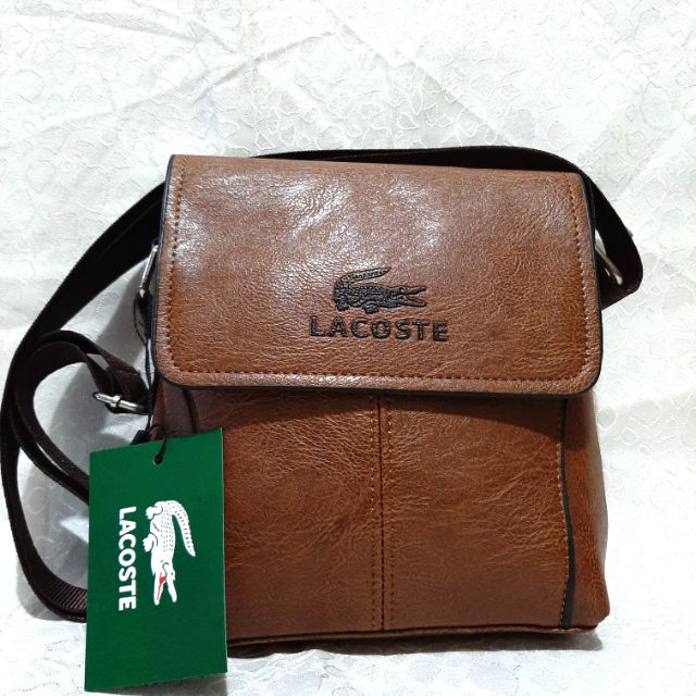 HIGH QUALITY LEATHER SLING BAG FOR ( Lacoste ) | Shopee Philippines
