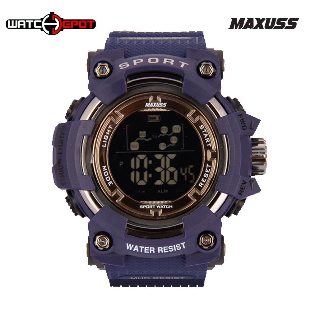 Maxuss Mens Rubber Sports Watch 1861 (Blue) Shopee Philippines