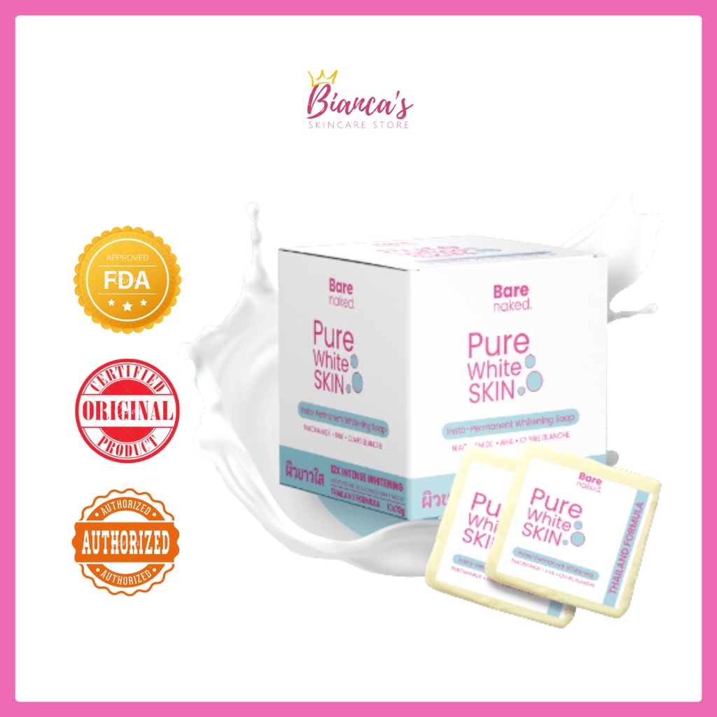 Pure White Skin Soap By Barenaked Shopee Philippines