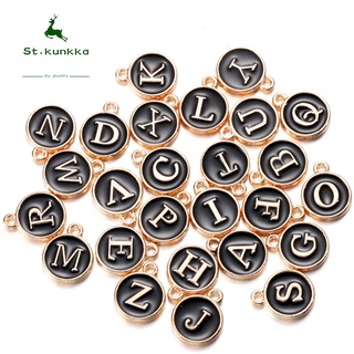 1PCS 925 Sterling Silver Letter Beads Silver Charms A-Z DIY Loose