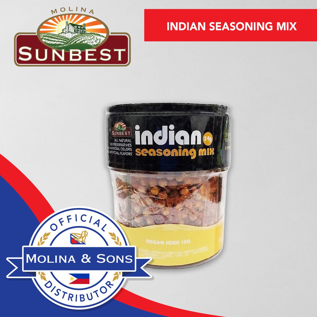 Sunbest Indian Seasoning Mix 54g Shopee Philippines
