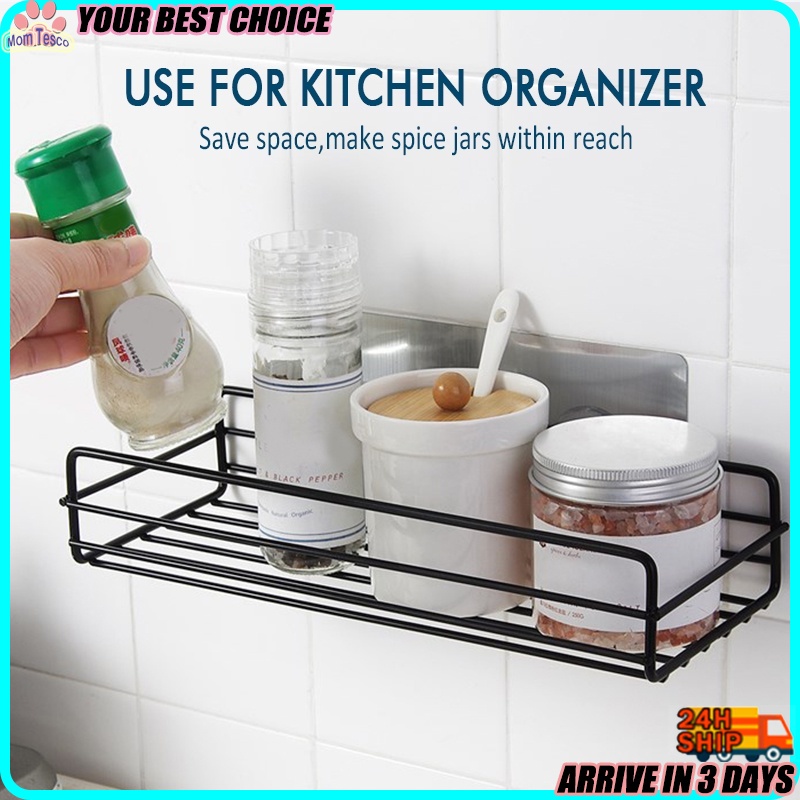 Wall Mounted Bathroom Storage Rack Organizer Shower Wall Drain Shelf