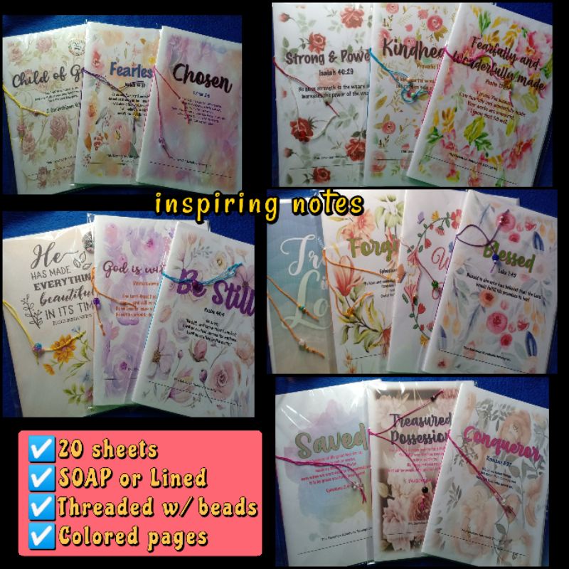 Threaded Devotion Notebooks for Women- Filler style(SOAP PATTERN ...