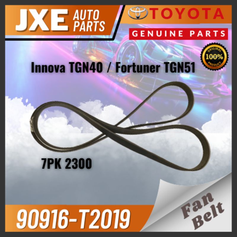 Toyota Fan Belt(90916T2019) 7PK 2300 for Innova TGN40(1TRFE Engine
