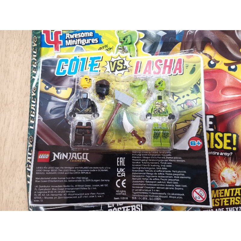 [BOB] LEGO 112110 Cole vs. Lasha Minifigures with weapons Ninjago ...