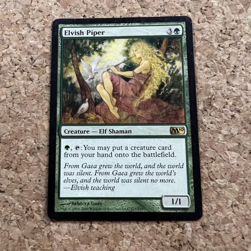 MTG (GREEN) ELVISH PIPER (ELF SHAMAN) M10 - MAGIC THE GATHERING ...