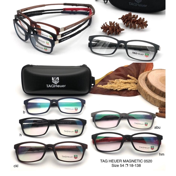 Tag heuer 0520 eyeglass frames, men's women's fashion glasses ...