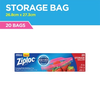 Ziploc Gallon Storage Seal Top Storage Bags 10.56 x 10.75 (38 ct)
