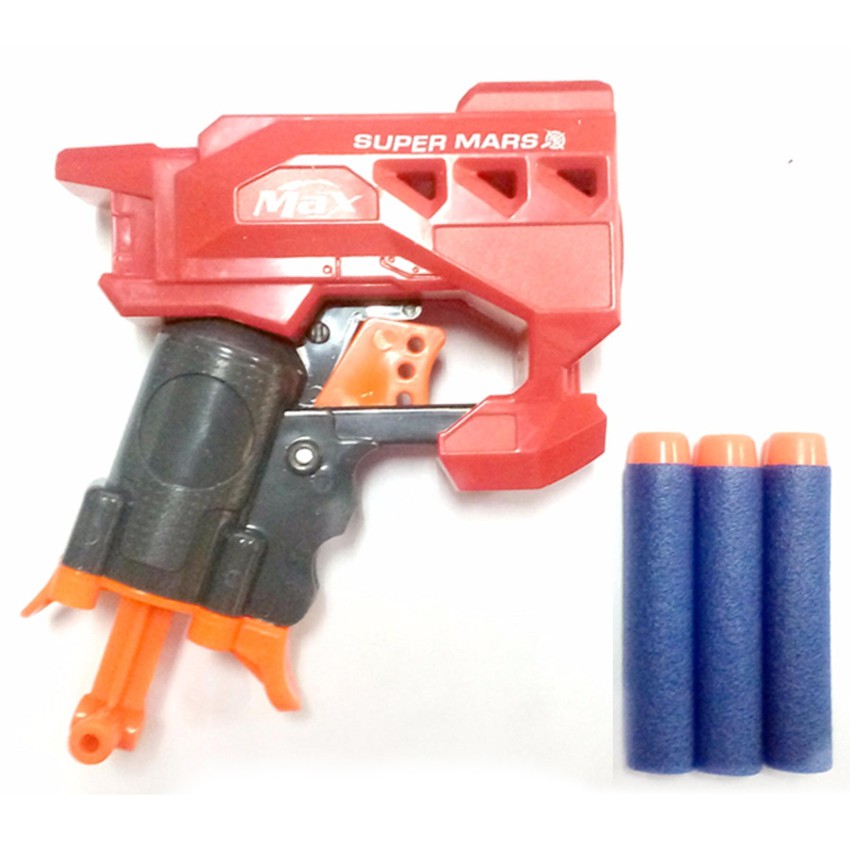 Blaster Super Mars Soft Bullet Toy Nerf Gun Red | Shopee Philippines