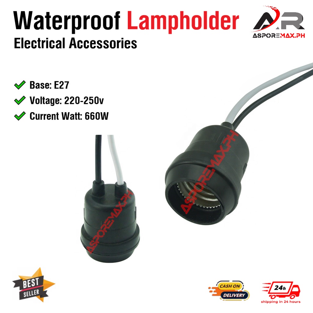 Waterproof bulb outlet socket