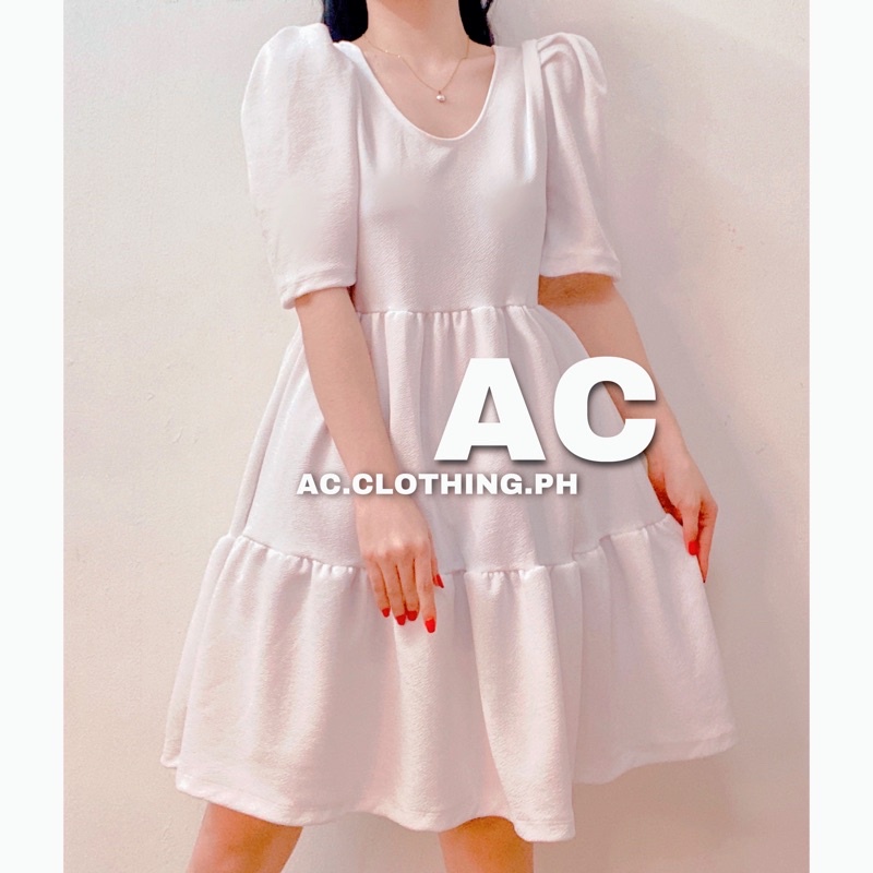 SOPHIE DRESS Puff Sleeve | Shopee Philippines